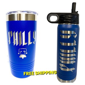 Vaso con aislamiento de doble pared de 20 oz de los Philadelphia Phillies City Connect (una cara)