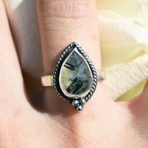 The Gilded Pear Cremation Ash Ring - Choose From Prehnite, Agate, Ruby, Labradorite! - 925 Sterling Silver Memorial Ash + Gemstone Jewelry