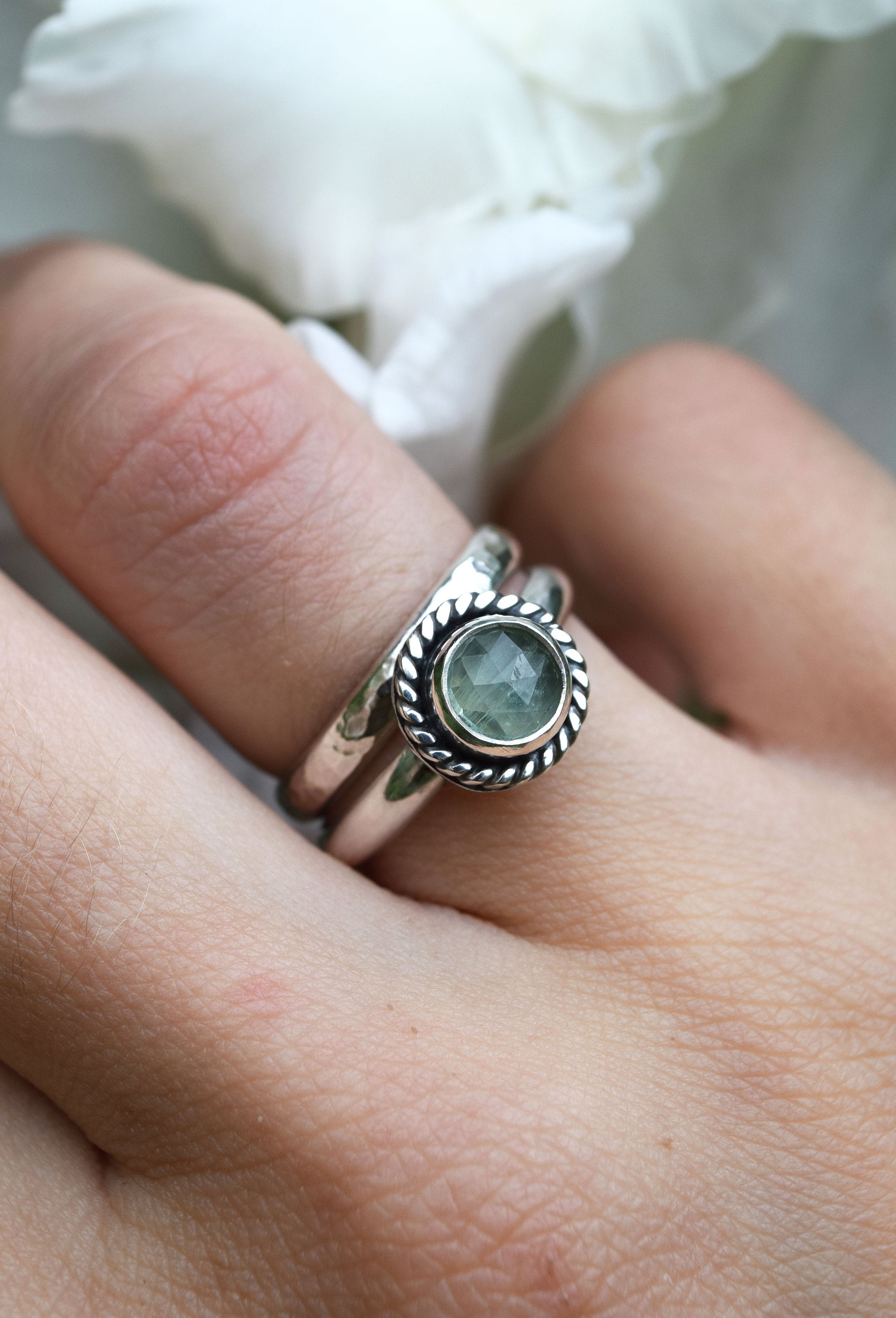 The Little Lasso Stackable Cremation Ring - Choose Your Stone! - .925 ...