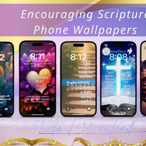 Christian Scripture Smart Phone Wallpaper | Inspirational iphone wallpaper | cell phone background | Spiritual Phone Design
