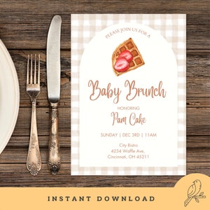 Faire-part de baby shower pour le brunch