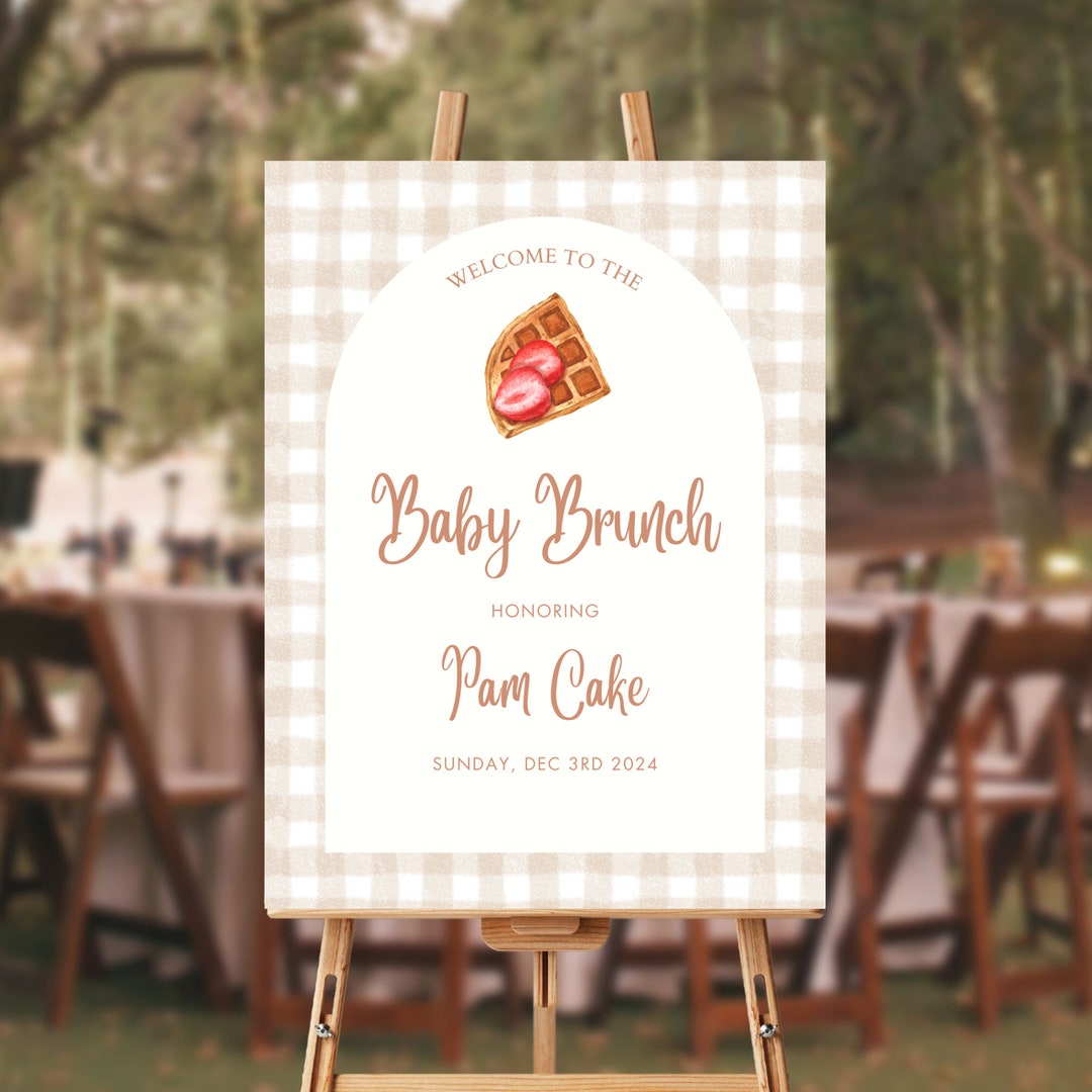 Target Brunch Sign Baby Brunch Shower Welcome Sign - Etsy