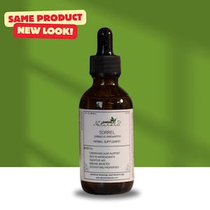 Sorrel (Hibiscus) Herbal Tincture | Organic Cane Alcohol & Distilled Water Base | Jamaican Wellness Elixir 2oz