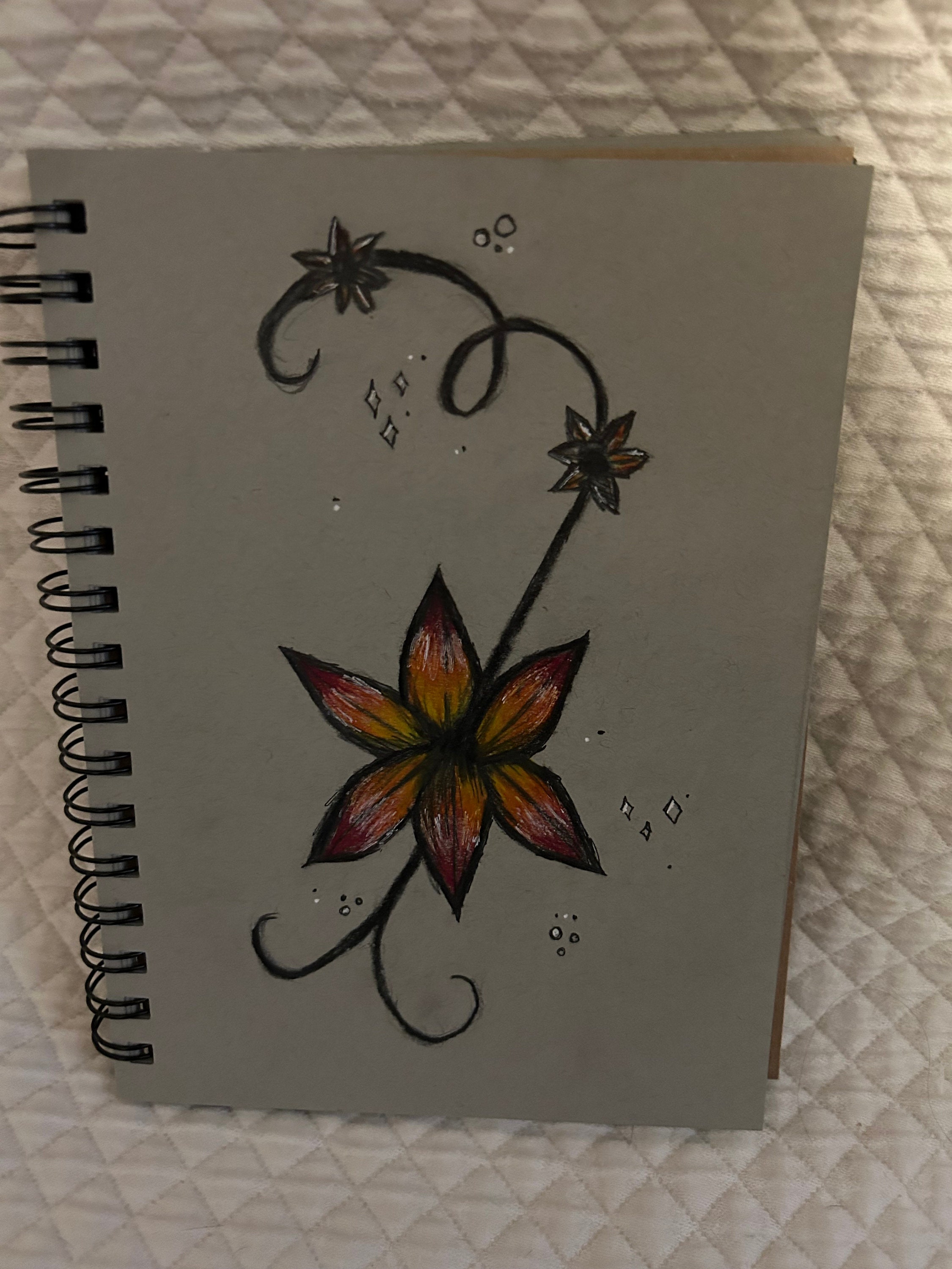 Flower Drawing flower drawing wall art Etsy