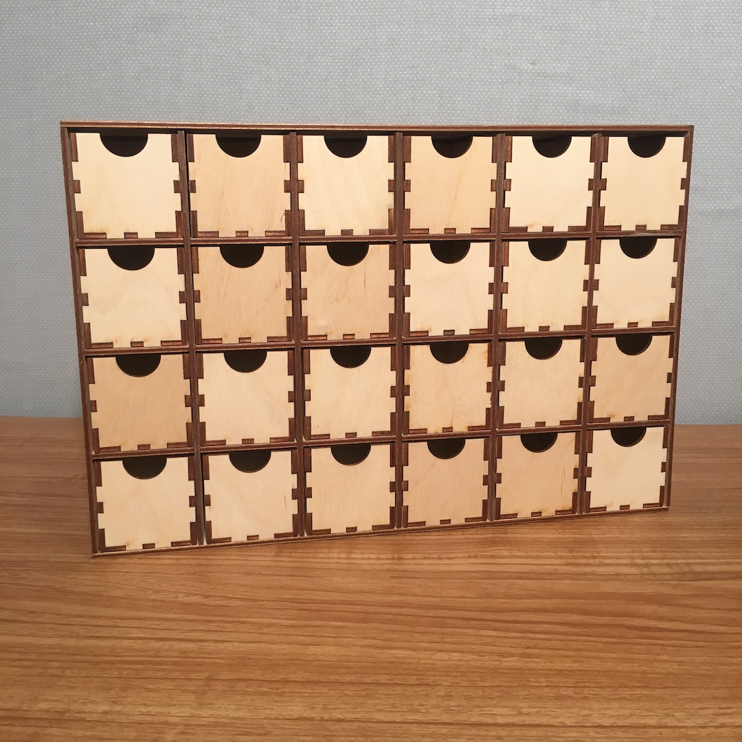 Multi Compartment Organizers With Drawers Advent Countdown DIY ASSEMBLY