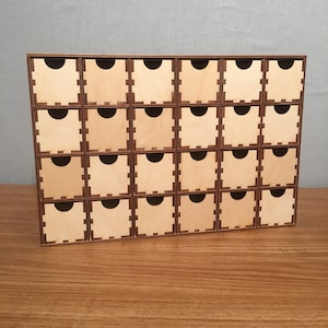 Multi Compartment Organizers with Drawers - Advent - Countdown - DIY ASSEMBLY REQUIRED
