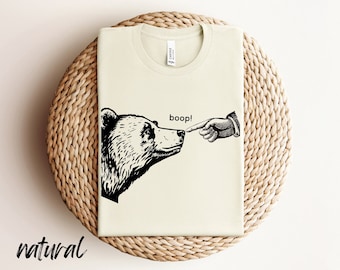 Funny Boop the Bear T-Shirt, Grizzly Bear T-Shirt, Poke the Grizzly Shirt, National park shirt, Park Ranger Shirt, Darwin Awards