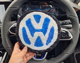 Handmade tufting rug  car logo. Size 20cm Acrylic