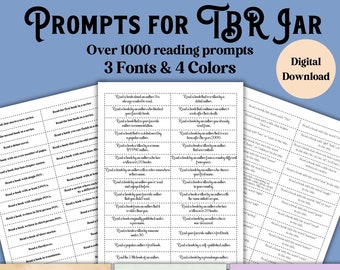 Printable Tbr Jar Reading Prompts Reading Challenge Pdf Download Etsy Printable Tbr Jar Reading Prompts Reading Challenge Pdf Download Etsy