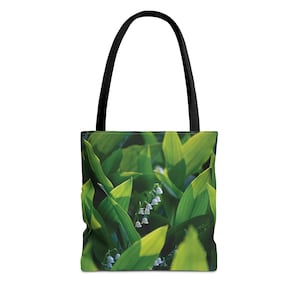 lily of the valley tote bag