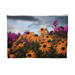 black eyed susan accessory pouch