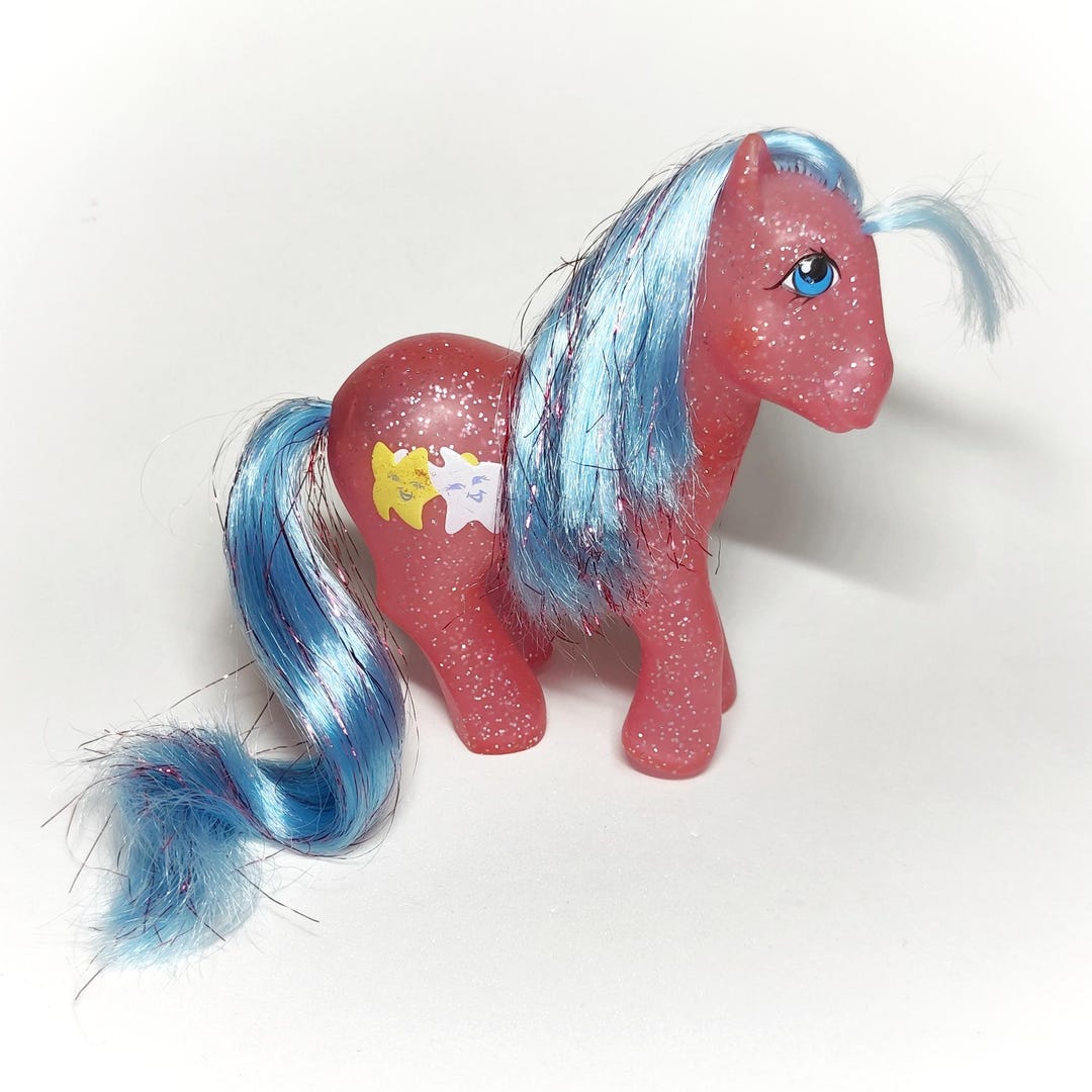Stardancer Sparkle My Little Pony G1 Pink Blue Hair Glitter - Etsy