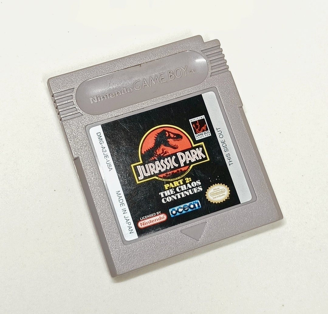Jurassic Park partie 2 le chaos continue Gameboy Nintendo Etsy France