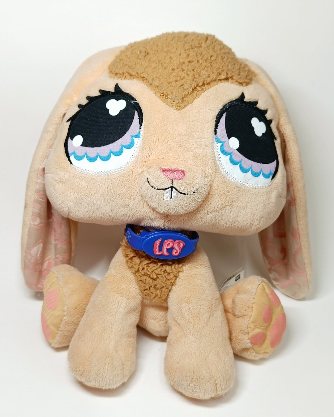 LPS Littlest Pet Shop Bunny Rabbit Plush Hasbro 2007 Peach Etsy
