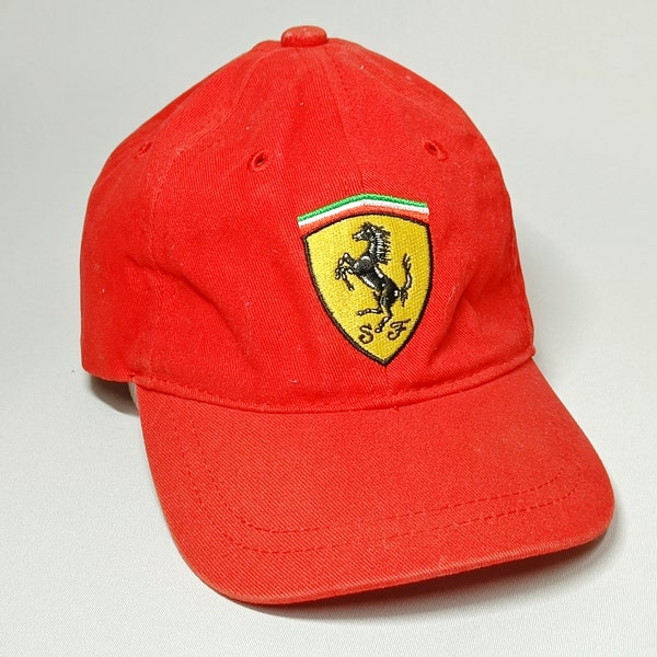 Ferrari 90s baseball cap infant/toddler size -  vintage collectible authentic kids red f1 formula