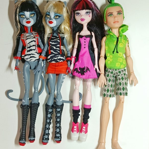 PICK Monster High dolls - Mattel Deuce Meowlody Purrsephone Draculaura Die-ner première vague