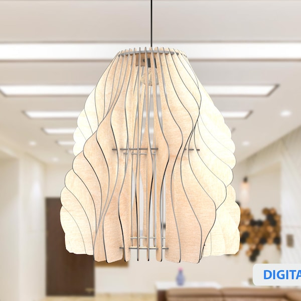 HEX36 Wood Lamp - CNC digital files