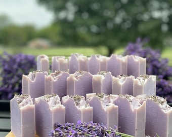 Natural Lavender Soap Bar | Handcrafted | Anniversary | Personalized Wedding Gift | Christmas Gift | Natural Cold Processed