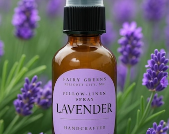 Lavender Pillow/Linen/Room Spray by Fairy Greens Lavender Farm in Ellicott City, MD | Anniversary| Mother’s Day Gift | Christmas Gift