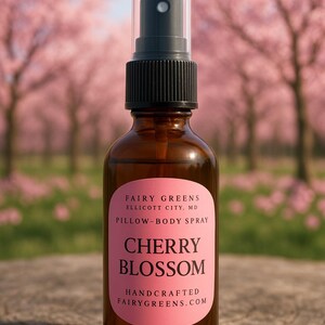 Cherry Blossom Pillow/Linen/Body Spray by Fairy Greens Lavender Farm in Ellicott City, MD