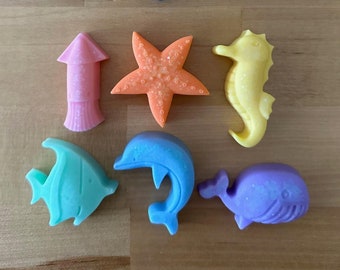 Ocean Animals Loose Parts Play | Sensory Resin Loose Parts | Sensory Loose Parts | Ocean Sensory Bin | Ocean Sensory Bin