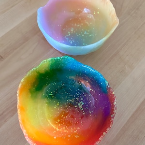 Pastel Rainbow Bowl | Rainbow Potion Bowl | Sensory Loose Parts | Water Play | Rainbow Bowl Play