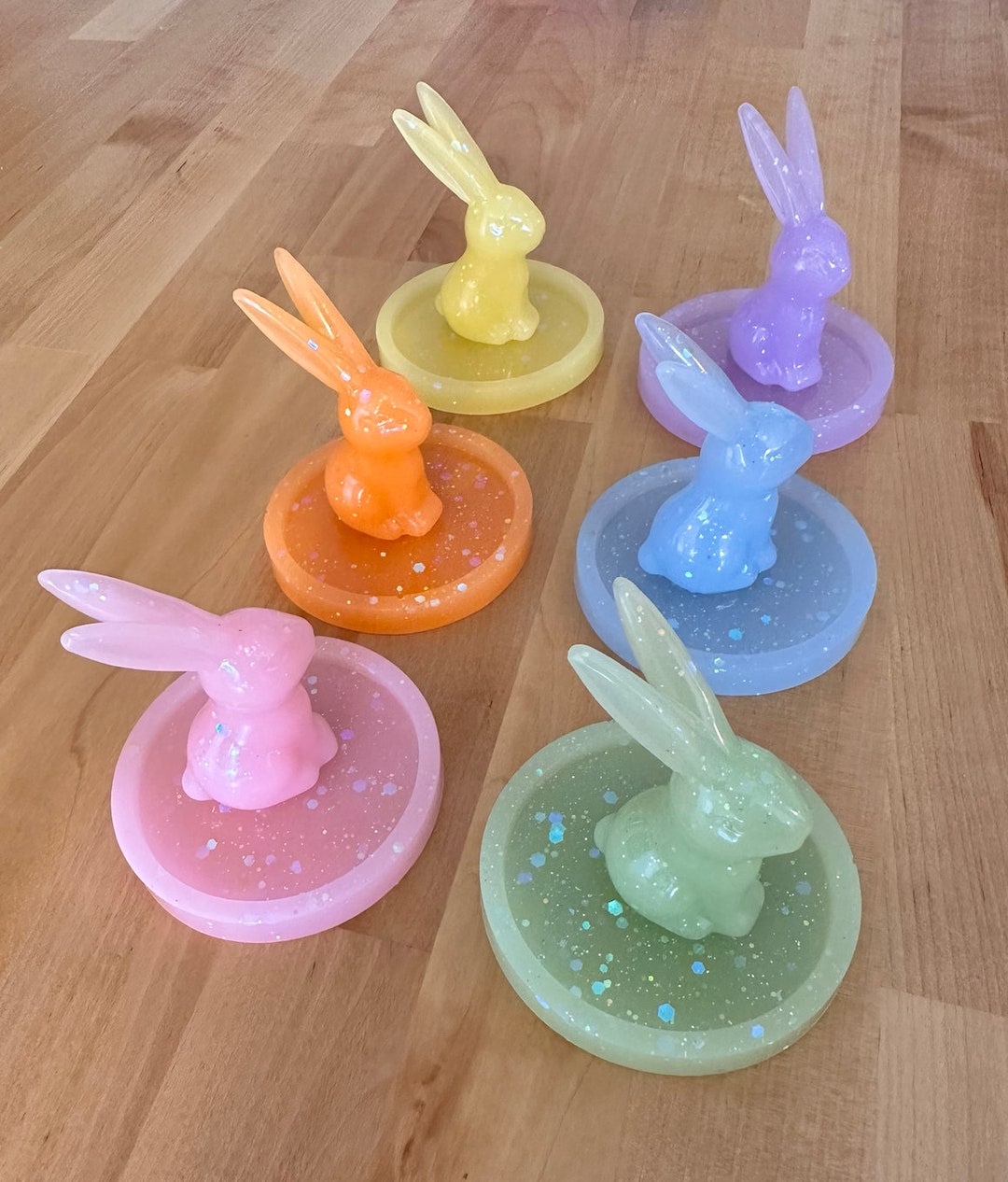 Spring Pastel Bunny Color Sort Play | Sensory Resin Loose Parts ...