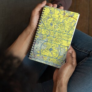 KATL (Atlanta) Luchtvaart sectionele 5.5 "x8.5" Spiraal Notebook