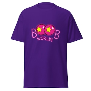 Funny &#39;Boob World&#39; T-shirt Inspired by Rick and Morty - Unisex Sizes