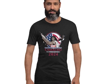 Idiocracy Parody Camacho 4 Presidentin 2024 Tee - Make America Bate Again