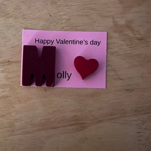 Carte de saint Valentin avec crayon