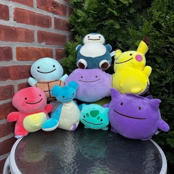 Cute Ditto Pokemon Reversible Plushies