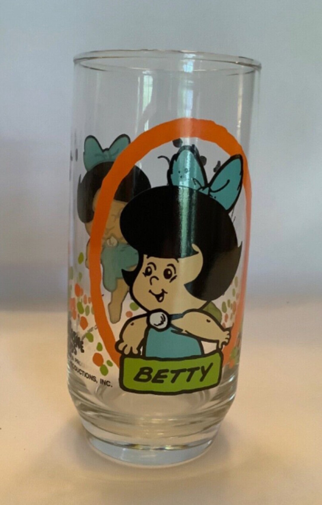 Vintage 1986 the Flintstone Kids Betty Pizza Hut Glass Cup, Hanna ...