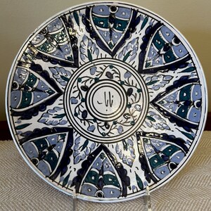 Nabeul, Tunisia Hand Painted Decorative Hanging Plate
