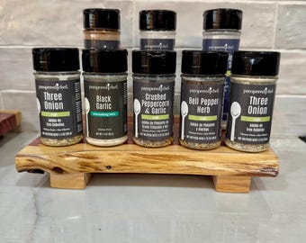 Handmade Wooden Spice Rack Riser, Countertop Spice Organizer, Solid Wood Riser, Custom Sizes Available, Solid Wood Countertop Organizer