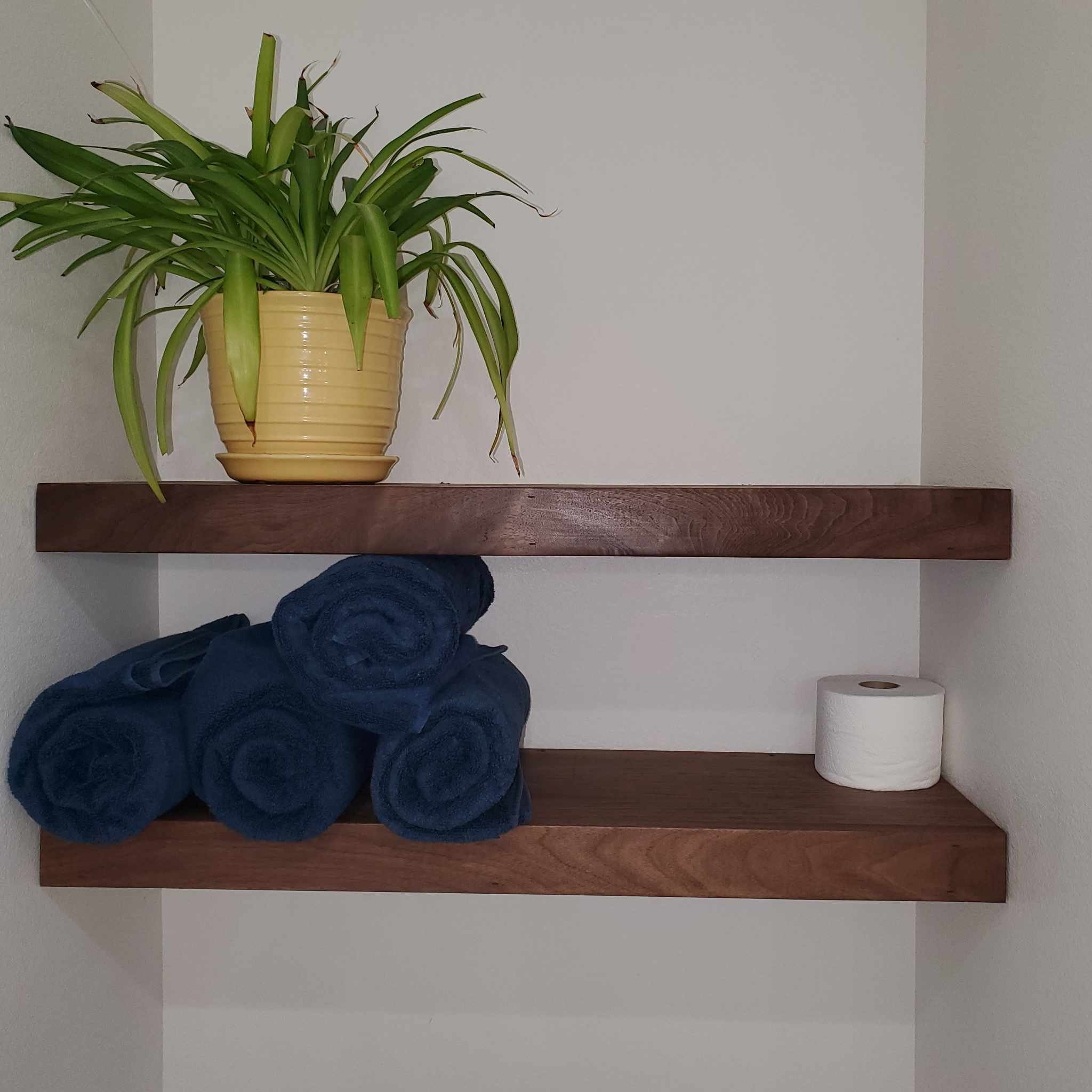 Modern Bathroom Storage, Toilet Paper Holder Shelf With Towel Storage ...