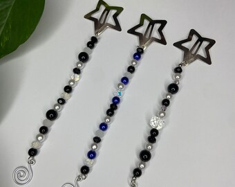 hair clips "spirals & stars"