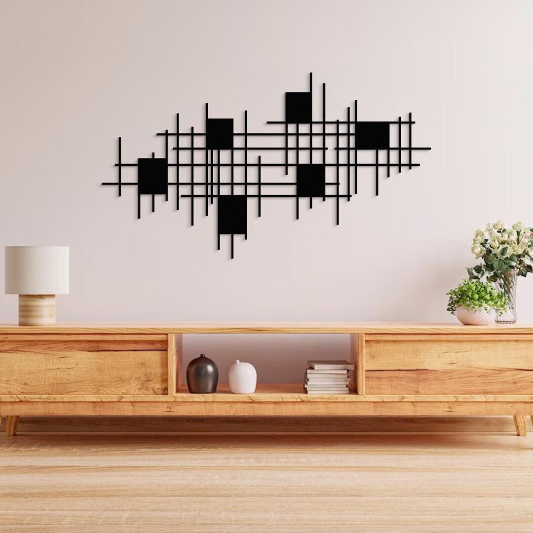 Modern Luxury Style Metal Wall Art, Abstract Metal Wall Sculpture ...