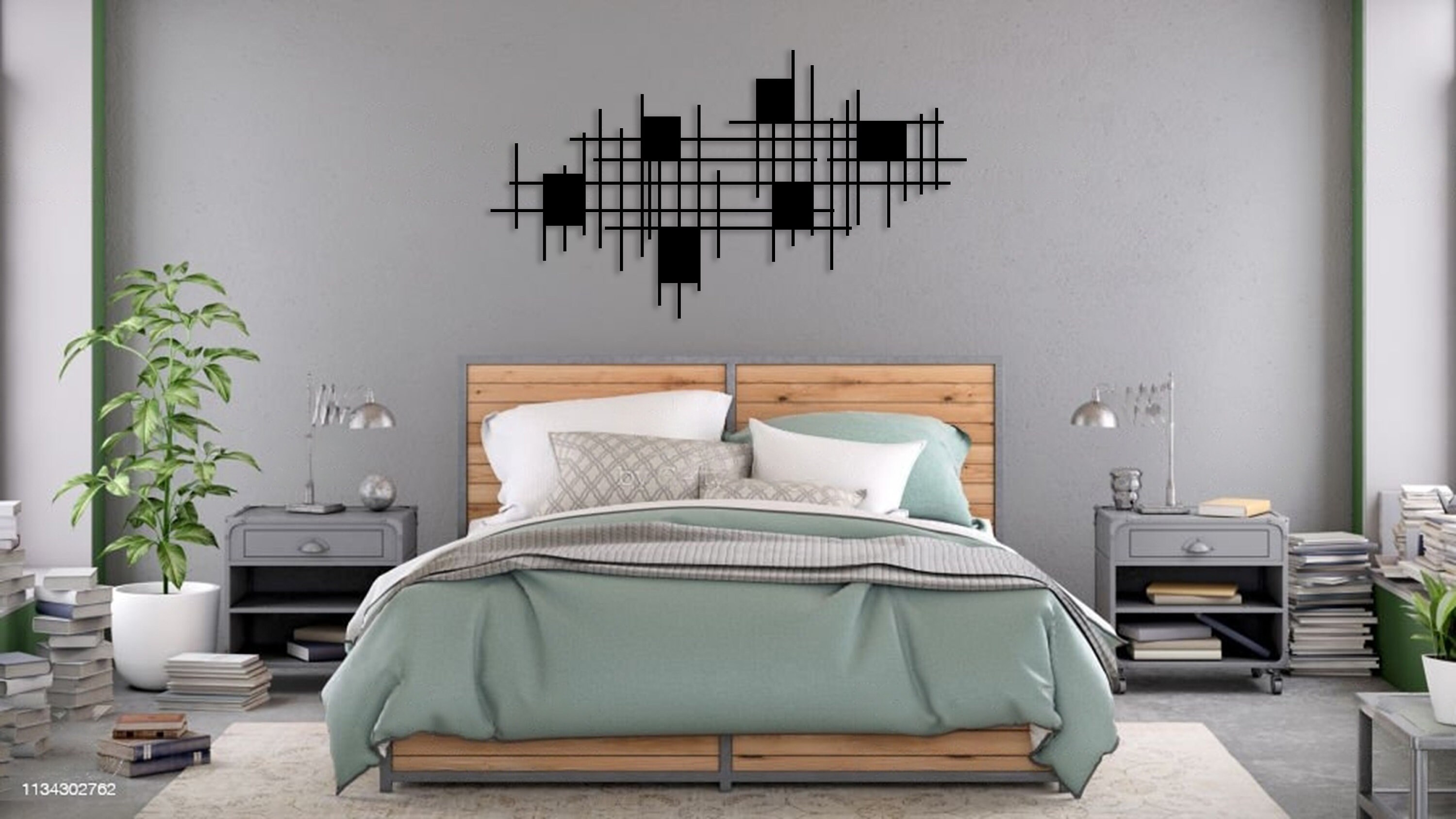 SK Style Wall Art - Set Di Due Bombi In Metallo Per Parete - Decorazione Rustica Per Giardino E Casa - Verniciati Nero E Giallo