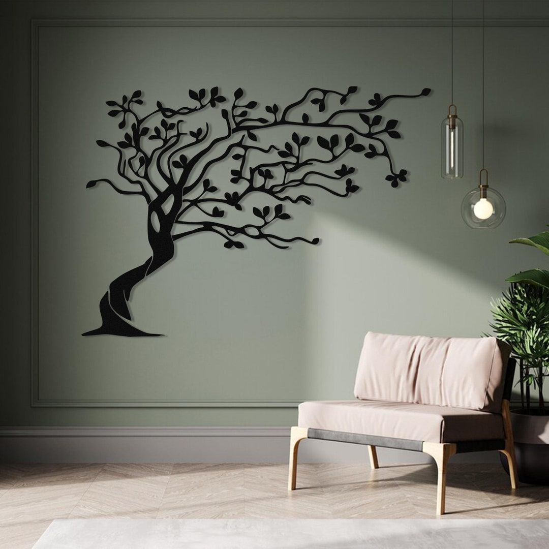 Extra Large Tree Metal Wall Art Metal Tree Wall Decor Nature Sign ...