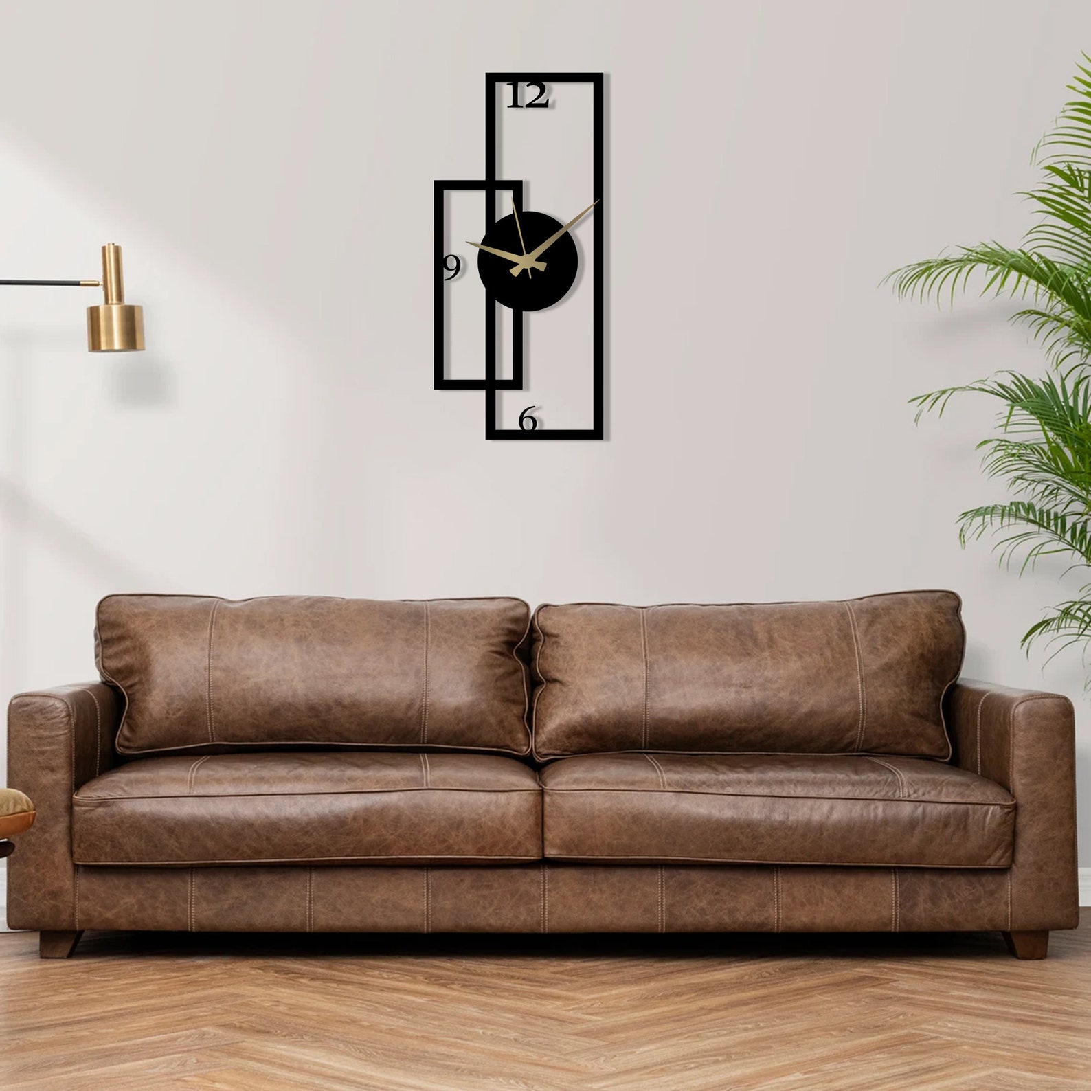 Oversized Metal Wall Clock Minimalist Wall Decor New Season Etsy