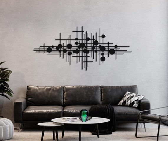 Modern Luxury Style Metal Wall Art Abstract Metal Wall Sculpture Above Bed Decor Living Room Decor Geometric Wall Art Mid Century Decor Etsy UK
