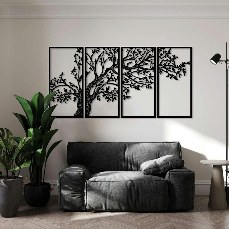 Metal Tree Wall Art - Etsy