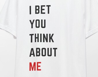 Taylor Swift I Bet You Think About Me Unisex Jersey Short Sleeve Tee, TTPD, Tortured Poets Department, Fortnight, Swifties, Down Bad, Paris