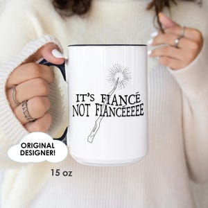 Wizard Fiance Ceramic Mug, Wizard Theme Engagement Gift, Wizard Groom Mug, Magical Coffee Cup, Sorcerer Tea Mug, Fantasy Lover Gifts