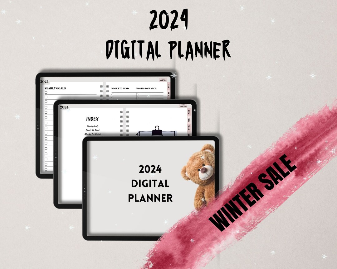 Digital Planner, 2024 Planner, Yearly Planner, Goodnotes, iPad Planner ...