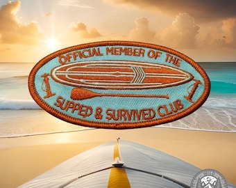 Wild Patches - Stand up Paddleboard (SUP) large embroided Patch/Badge