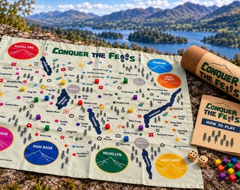 Conquer the Fells – Lake District - Plastic‑Free Family Adventure Board Game | Eco - Friendly | Made in UK