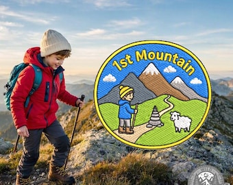 Wild Patches - Your First Mountain! - Embroided Patch/Badge