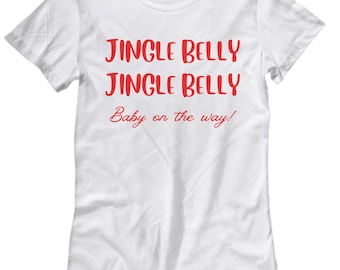 Christmas Pregnancy Reveal Shirt, Christmas Maternity Shirt, Couples Pregnancy Reveal Shirt, Pregnant christmas shirt, pregnant christmas